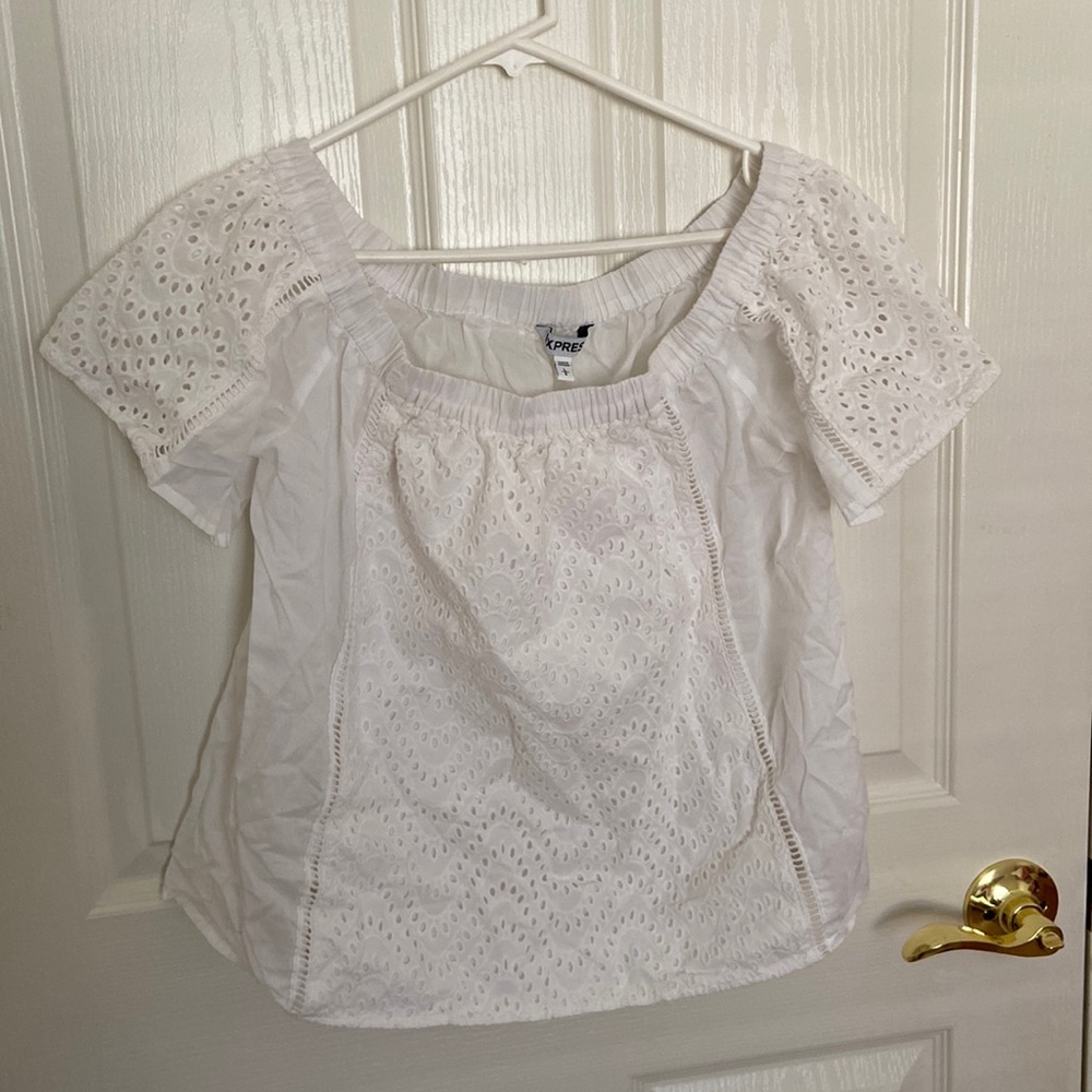 Express White Blouse Top